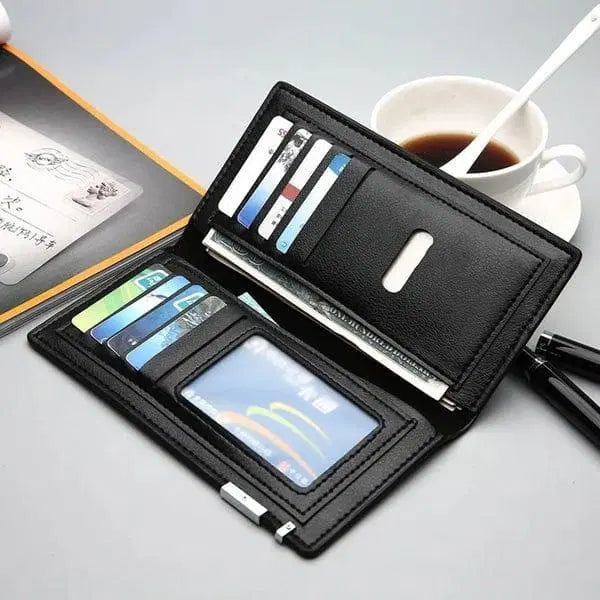 Modern Men's Leather Bi-Fold Wallet - 2 Pcs Stylish & Pocket Friendly ( Buy 1 Get 1 Free Offer )